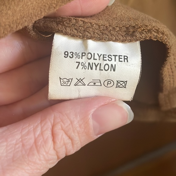 Boho Faux Suede Babydoll Dress Size Small - Picture 5 of 6